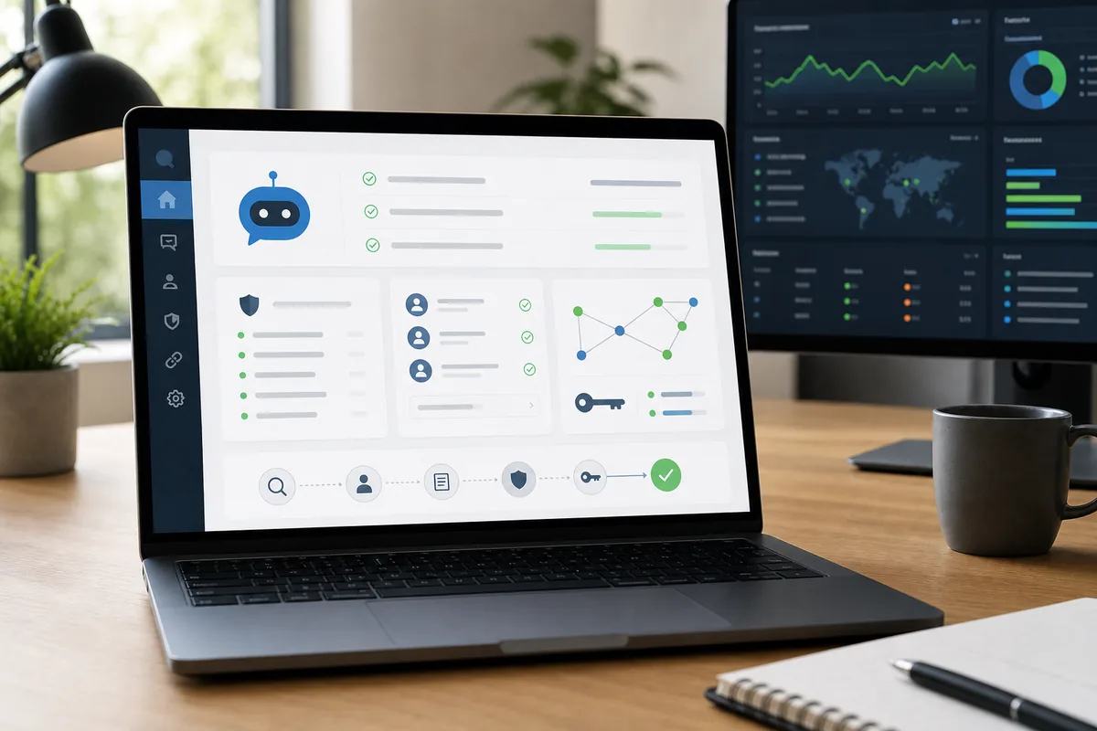 tableau de bord de securite avec audit de plugin IA et permissions protegees