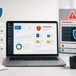 interface d hébergement WordPress avec alerte sécurité cPanel et serveurs protégés