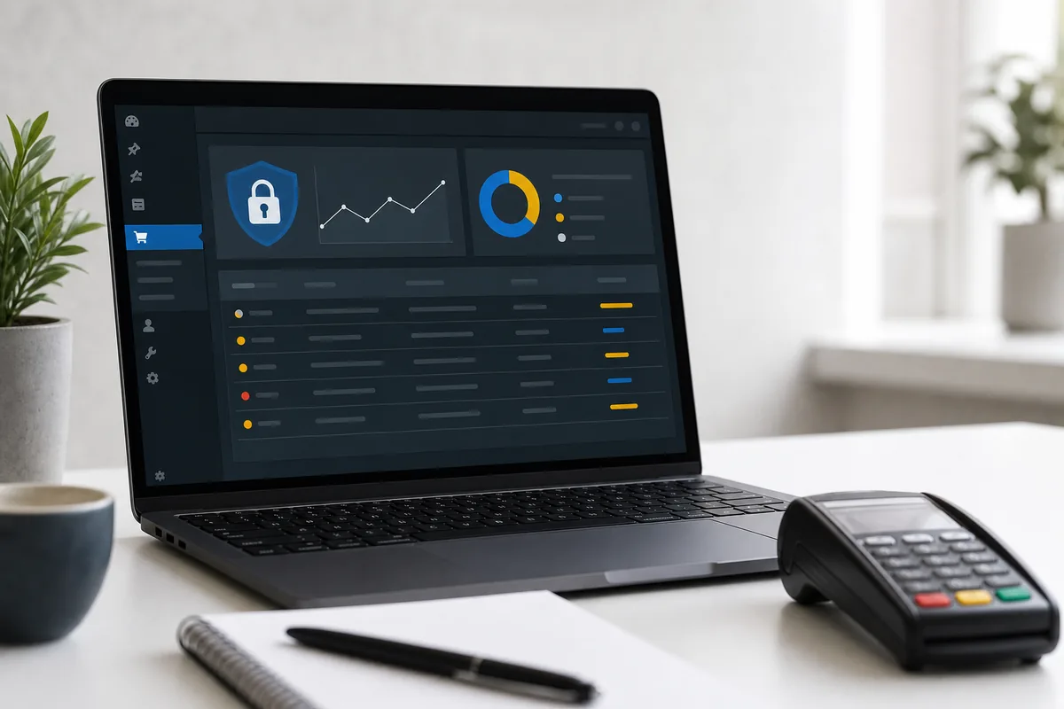 tableau de bord WordPress avec alerte WooCommerce PayPal Payments et commandes à vérifier