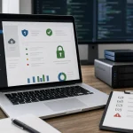 tableau de bord WordPress avec sauvegardes UpdraftPlus et contrôle de sécurité